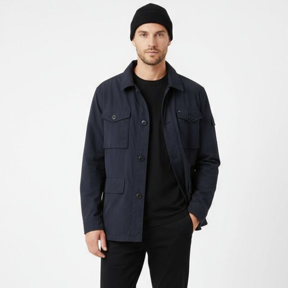 Tommy Hilfiger Men's Black Zip & Button Men’s Jacket XL - Picture 1 of 7